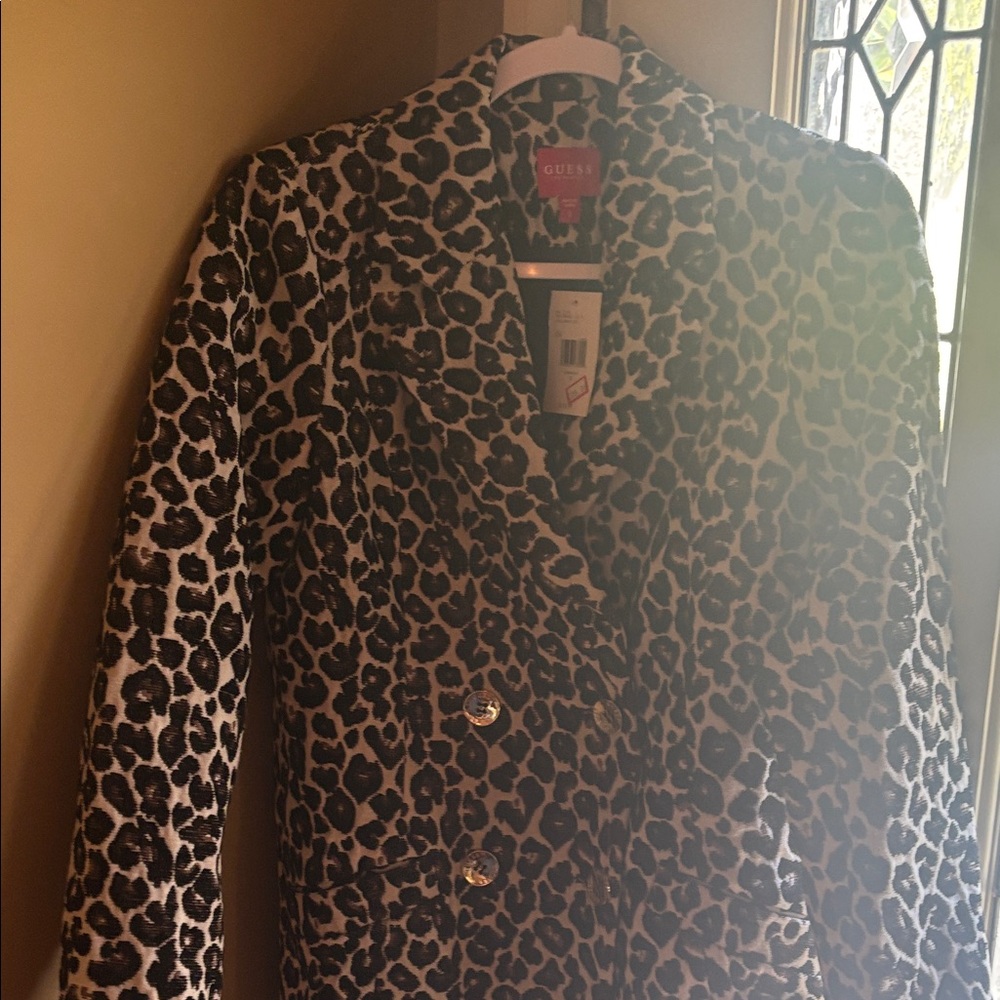 GUESS Leopard Print Women's Blazer Size Small